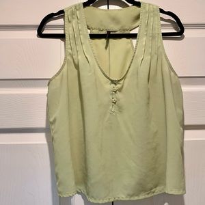 Fire Los Angels Green Chiffon Tank